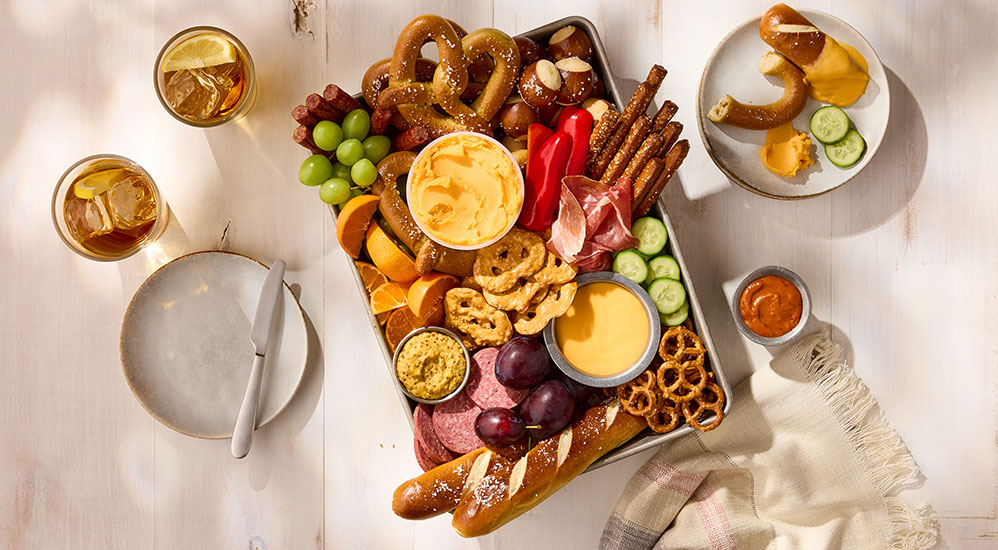 Soft Pretzel Charcuterie Board